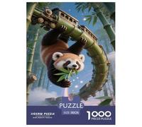 Puzzle Red Panda A 1000 Pezzi, Puzzle Fantasy Elements Adulti, Gioco Diabilità Impossibile Puzzle Pittura Giochi Rilassamento E Intelligenza Regali Di Festa 38x26cm/1000pcs