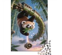Puzzle Red Panda Con 1000 Pezzi Per Adulti,Fantasy Elements Gioco Diabilità Impossibile Puzzle Pittura Gioco Intellettivo Familiare Regali Di Festa 1000pcs (75x50cm)