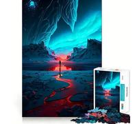 Puzzle Red Sun Antarctica da 1000 pezzi per adulti e ragazzi, gioco di logica, casa, divertimento, taglio di qualità, regalo classico (50x75cm)
