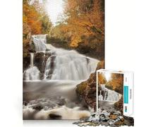 Puzzle Reekie Linn Waterfall da 1000 pezzi per adolescenti, gioco di logica puro, rilassante, con dettagli precisi e opere d'arte (50x75cm)
