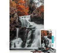 Puzzle Reekie Linn Waterfall da 1000 pezzi per adulti, gioco intelligente e divertente, con bordi lisci, ideale per decorare le pareti (38x26cm)