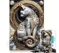 Puzzle Regal Kintsugi con Gatto, difficile da realizzare, per adulti, 1000 pezzi, stimolante per la memoria, rilassante, taglio liscio, classico, regalo (50x75cm)