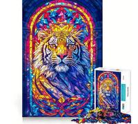 Puzzle Regal Tiger da 1000 pezzi per ragazzi, ideale per migliorare la memoria, per un relax informale, con bordi precisi e un design elegante (38x26cm)