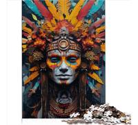 Puzzle Regali Giocattoli Visioni sciamaniche Puzzle da 1000 pezzi Puzzle in legno per adulti Bambini Giocattolo educativo antistress Puzzle 1000 pezzi （50x75 cm）