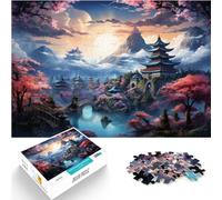 Puzzle regalo fantasia, paesaggio giapponese, 1000 pezzi, puzzle in legno, giocattolo, puzzle, puzzle educativo, puzzle antistress, 1000 pezzi (50 x 75 cm)
