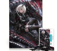 Puzzle "Regina del Drago Nero" per adulti, 1000 pezzi, rompicapo per la mente, assemblaggio lento, regalo perfetto (38x26cm)