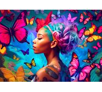 Enjoy Puzzle NJP2129 Puzzle da 1000 Pezzi - Queen of Butterflies