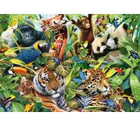 Puzzle Regno degli Animali dai Mille Colori 1500 Pezzi