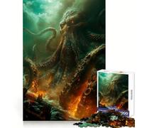 Puzzle "Release The Kraken" da 1000 pezzi per ragazzi, gioco di logica, divertente e silenzioso, con taglio liscio, regalo perfetto (38x52cm)