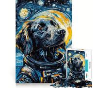 Puzzle Retriever Astronauta per ragazzi, 1000 pezzi, gioco stimolante per la mente, rilassante e divertente, taglio preciso, regalo festivo (38x52cm)