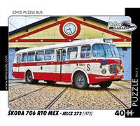 Puzzle RETRO-AUTA autobus Škoda 706 RTO MEX 40 pezzi
