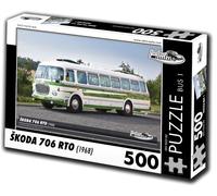 Puzzle RETRO-AUTA Škoda 706 RTO autobus 500 pezzi