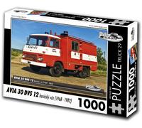Puzzle Retro-auto Camion AVIA 30 DVS 12 autopompa 1000 pezzi