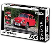 Puzzle Retro Auto Fiat 600 D (1966) 500 pezzi