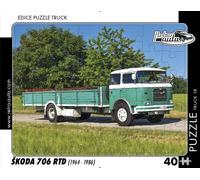 Puzzle Retro auto Škoda 706 RTD - camion, 40 pezzi