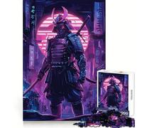 Puzzle retrò con guerriero samurai per ragazzi, 1000 pezzi, stimola la memoria, momenti di serenità, taglio premium, regalo di compleanno (38x26cm)