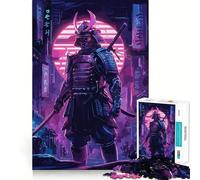 Puzzle retrò da 1000 pezzi con guerriero samurai, ideale per adulti, un gioco stimolante per la mente, un'esperienza di relax di alta qualità (50x75cm)