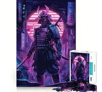 Puzzle retrò da 1000 pezzi con guerriero samurai per adolescenti, gioco di logica e svago, bordi lisci, regalo di alta qualità (38x52cm)