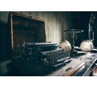 Puzzle retrò da 1500 pezzi per adulti con macchina da scrivere d'epoca: regali di team building per amanti o amici dai 14 anni in su