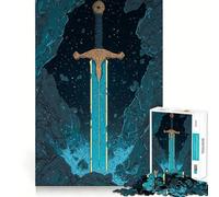 Puzzle Retro Excalibur da 1000 pezzi per adulti, ideale per migliorare la memoria, per un piacevole momento di relax, con design, assemblaggio e collezione artistica (38x52cm)