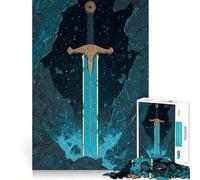 Puzzle Retro Excalibur da 1000 pezzi per ragazzi, gioco di puzzle stimolante e rilassante, ideale come regalo per le festività (50x75cm)