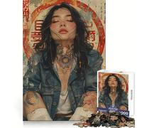 Puzzle retrò giapponese da 1000 pezzi per adulti, ideale per migliorare la memoria, per un piacevole momento di relax, un'opera d'arte da assemblare e da collezione (38x52cm)