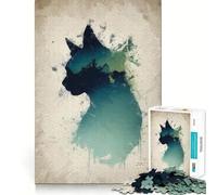 Puzzle Retro Kitty Pop da 1000 pezzi per adulti e ragazzi, gioco di abilità rilassante e divertente con bordi precisi, regalo per le festività (50x75cm)
