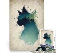 Puzzle Retro Kitty Pop per adulti, 1000 pezzi, stimolante per la mente, di alta qualità, con bordi decorati, da collezione (38x26cm)
