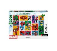 Puzzle retrò Marvel da 3000 pezzi, per adulti e bambini dai 14 anni, puzzle di qualità premium, collezione My Heroes, 12001549, Nathan