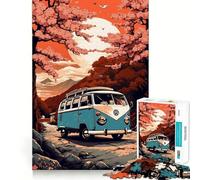 Puzzle retrò VW Transporter T da 1000 pezzi,divertente e stimolante per la memoria,di qualità professionale,ideale come regalo per chi ama stimolare la mente (50x75cm)