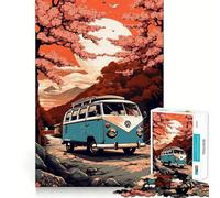 Puzzle retrò VW Transporter T per adulti,1000 pezzi,gioco stimolante per la mente,dimensioni uniformi,pezzi precisi,ideale da portare in viaggio,gioco per allenare la mente,regalo (38x26cm)