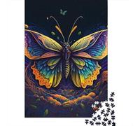 Puzzle rettangolare a forma di farfalla, in cartone riciclato al 100%, per bambini adulti, regali di Natale, 1000 pezzi (75x50 cm)
