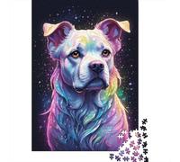 Puzzle rettangolare Art Galaxy Dogs, cartone riciclato al 100%, per adulti, regali di Natale, 1000 pezzi (75x50 cm)