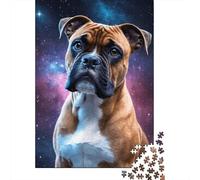 Puzzle rettangolare Art Space Dogs, carta da gioco, puzzle rettangolare per bambini adulti, regali di Natale 1000 pezzi (75x50 cm)