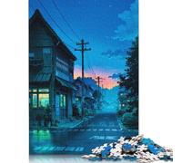 Puzzle rettangolare di periferia, cartone riciclato al 100%, per bambini adulti, regali di Natale, 1000 pezzi (38x26 cm)