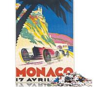 Puzzle rettangolare in carta per bambini del Gran Premio di Monaco 1933, 1000 pezzi (38x26 cm)