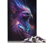 Puzzle rettangolare in cartone riciclato al 100%, motivo: Phoenix Bird Galaxy, per regali di Halloween per adulti, 1000 pezzi (75x50 cm)
