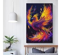 Puzzle rettangolare in cartone riciclato al 100%, raffigurante il lupo infuocato nella foresta, per regali per bambini adulti, 1000 pezzi (75x50 cm)