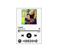 Puzzle rettangolare Personalizzato Spotify Code Musica Canzone con Tua Foto Frase Dedica Speciale Idea Regalo Amore Love Cuore Lui Lei Anniversario Compleanno Decorazioni casa (10x15cm)