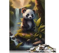 Puzzle rettangolari con simpatici animali panda e cartoni animati, regalo per bambini dai 12 anni in su, 1500 pezzi (85x57 cm)