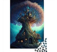 Puzzle rettangolari creativi per adulti, 1000 pezzi, puzzle di carta a tema fiabe, gioco pratico, decorazione per la famiglia, 1000 pezzi (38x26 cm)