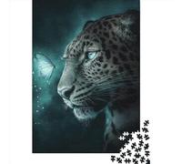 Puzzle rettangolari creativi per adulti, 1000 pezzi, puzzle di carta leopardo, gioco pratico, decorazione per la famiglia, 1000 pezzi (38x26 cm)