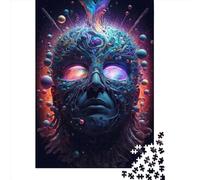 Puzzle rettangolari da 1000 pezzi per adulti con il volto di un dio, puzzle creativi per adulti, 1000 pezzi (75x50 cm)