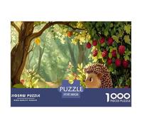 Puzzle Riccio arricciato Artee Jigsaw Family Game Idea Regalo Per Bambini Animale Per Gioco Familiare 1000 Pezzi Artee Regalo Per Amore E Amico 38x26cm/1000pcs