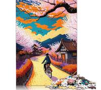 Puzzle "Ride A Bicycle 2" per adulti, 1500 pezzi, interessante puzzle antistress per donne e uomini, 1500 pezzi (85x57 cm)
