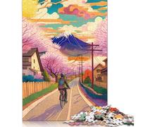 Puzzle "Ride A Bicycle Village" da 520 pezzi per adulti, puzzle antistress, regalo per adulti, per donne e uomini, 520 pezzi (52x38 cm)