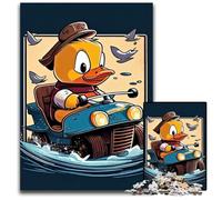 Puzzle Ride with The Quackstar da 1000 pezzi in cartone per adolescenti, serata di giochi in famiglia, idea regalo stimolante per il cervello 26X38CM/10,23x14,96 pollici