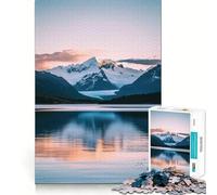 Puzzle "Riflesso di montagna" per adulti, 1000 pezzi, gioco di intelligenza e rilassante, decorazione murale di alta qualità (38x52cm)
