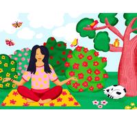 Puzzle Yoga nel Parco 1000 Pezzi