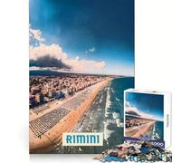 Puzzle Rimini da 1000 pezzi per adolescenti,stimola la memoria,rilassante,con bordi precisi,ideale come regalo (38x26cm)